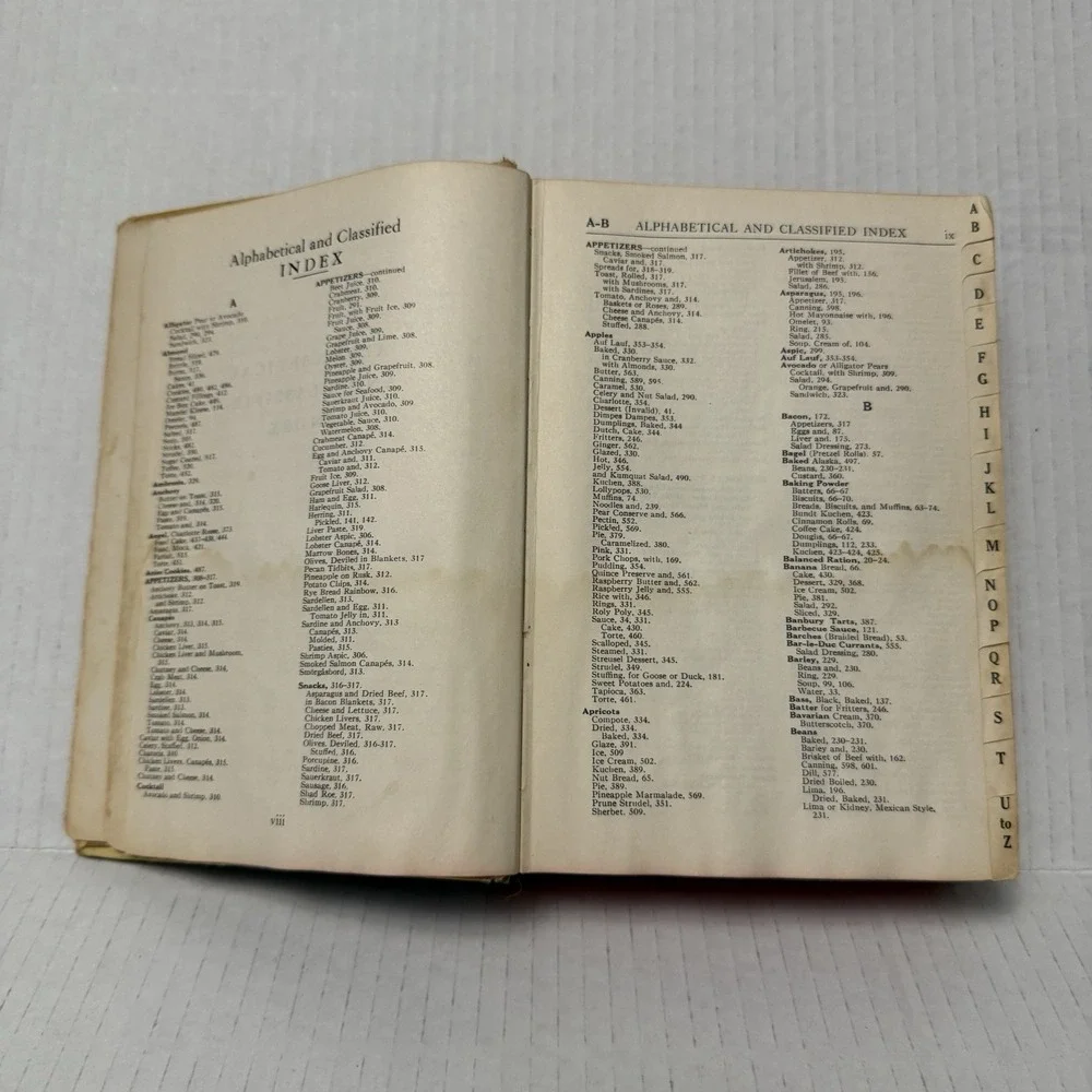 The Settlement Cookbook 1940‎ Mrs. Simon Kander 23rd Edition Vintage Recipes